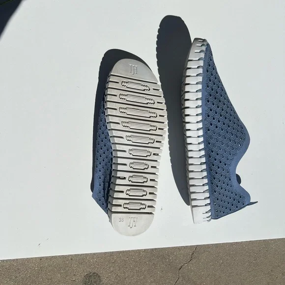 Ilse Jacobsen Blue Slip-On Flats - Picture 3 of 7